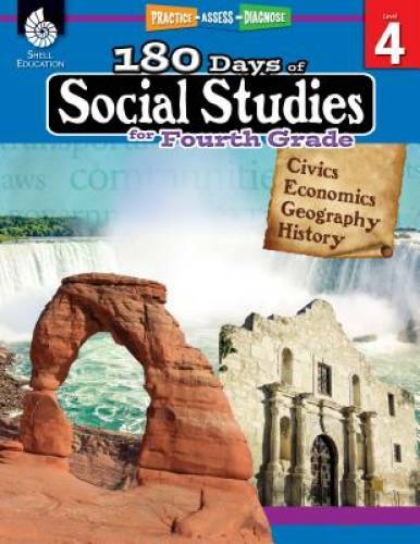 180 Days of Social Studies for Fourth Grade (180 Days of Practice) By N/A – GOOD