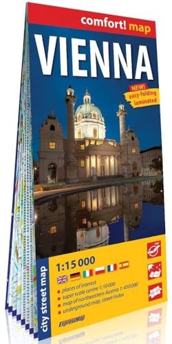 Vienna (comfort! map) by unknown author Sheet map, folded Book The Fast Free