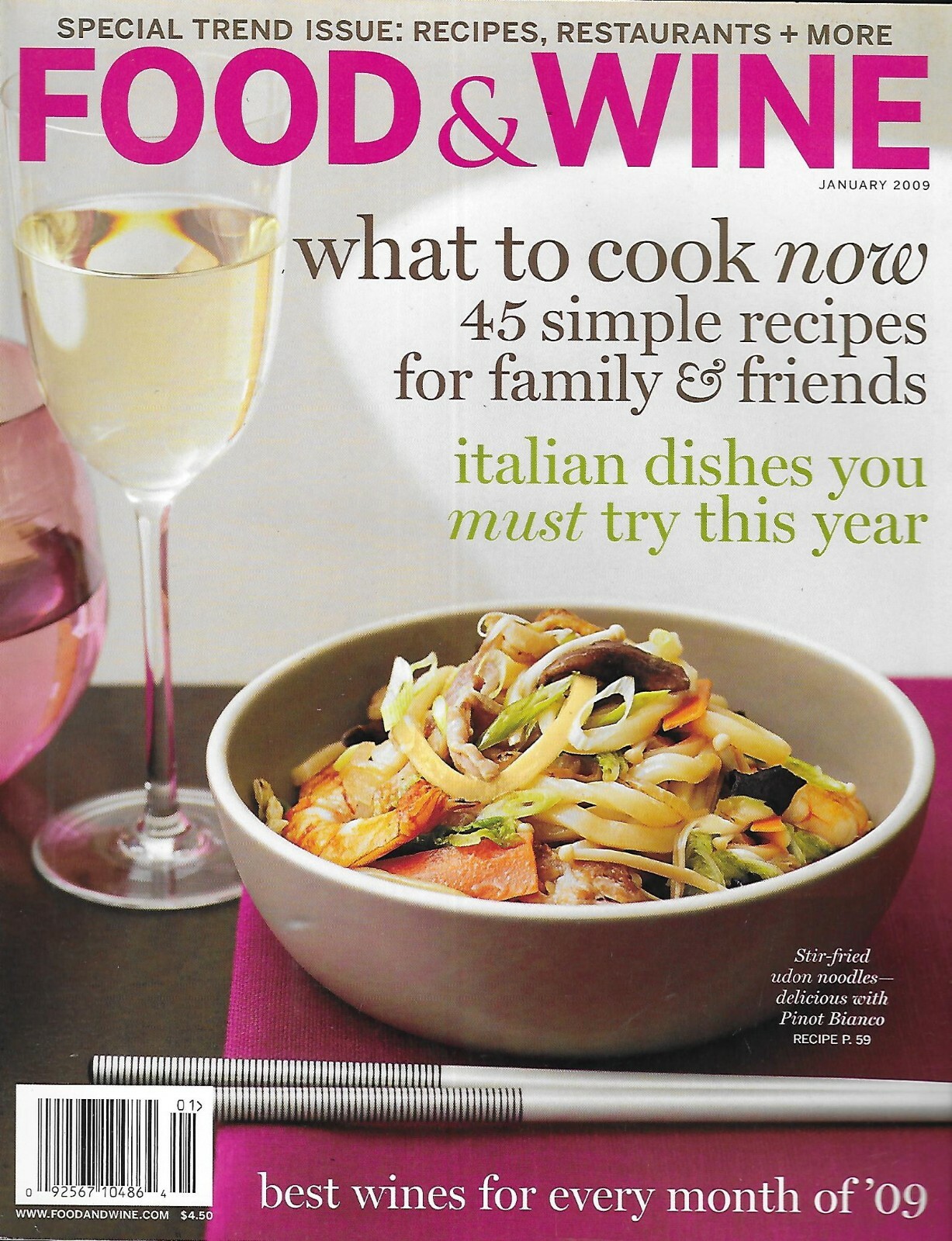 Food And Wine Magazine 45 Simple Recipes Italian Dishes Best Wines Restaurants