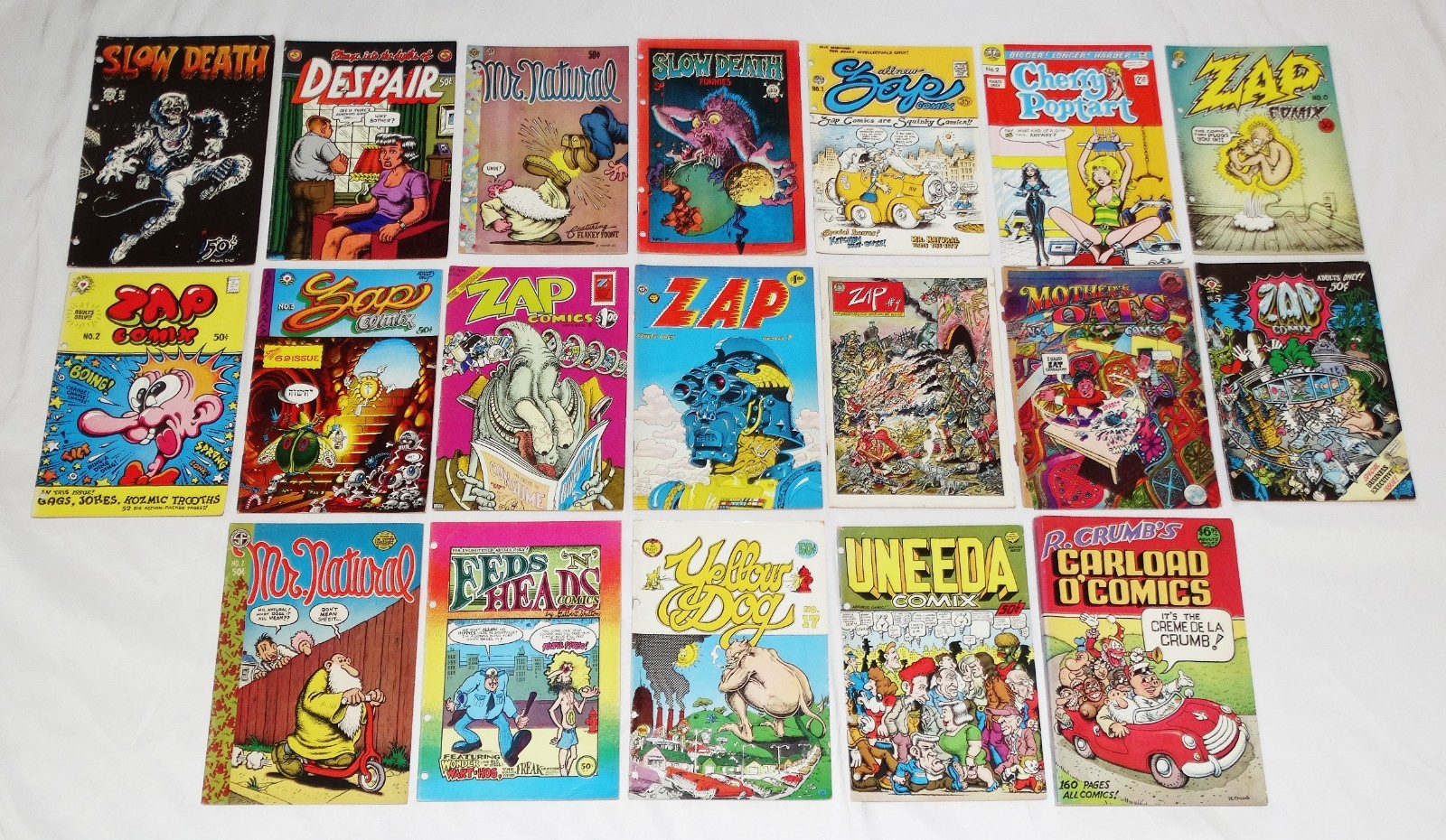 Underground Comix Mixed Lot All Printings 1960’s/1970’s Last Gasp Rip Off Apex