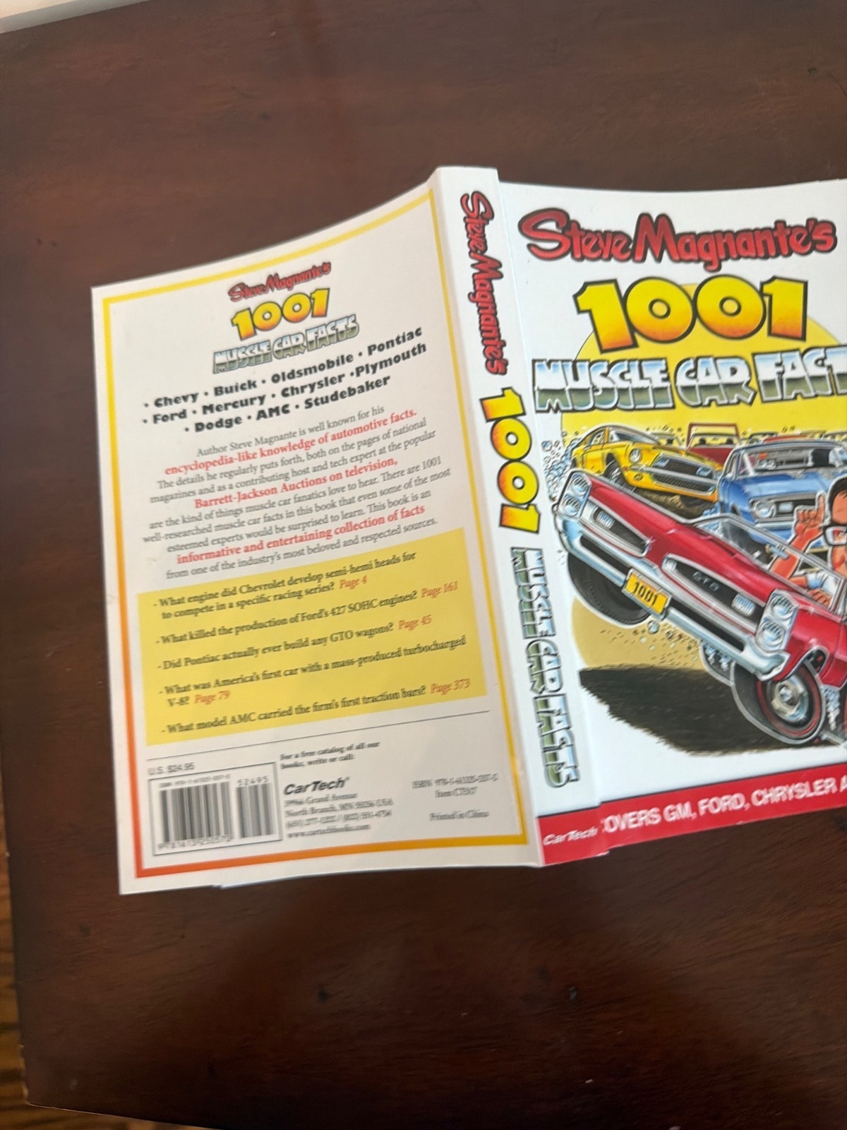 Steve Magnantes 1001 Muscle Car Facts Paperback Covers GM Ford Chrysler & AMC Mu