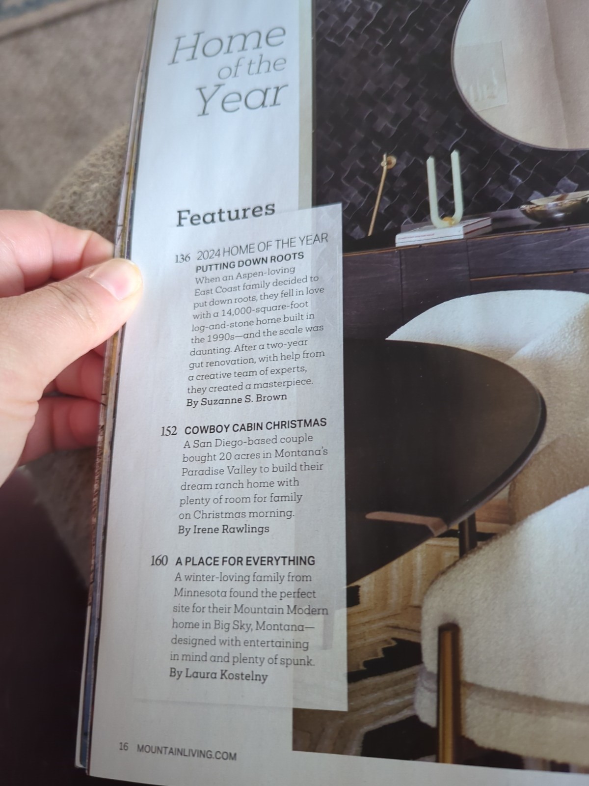 MOUNTAIN LIVING Home Of The Year November/December 2024
