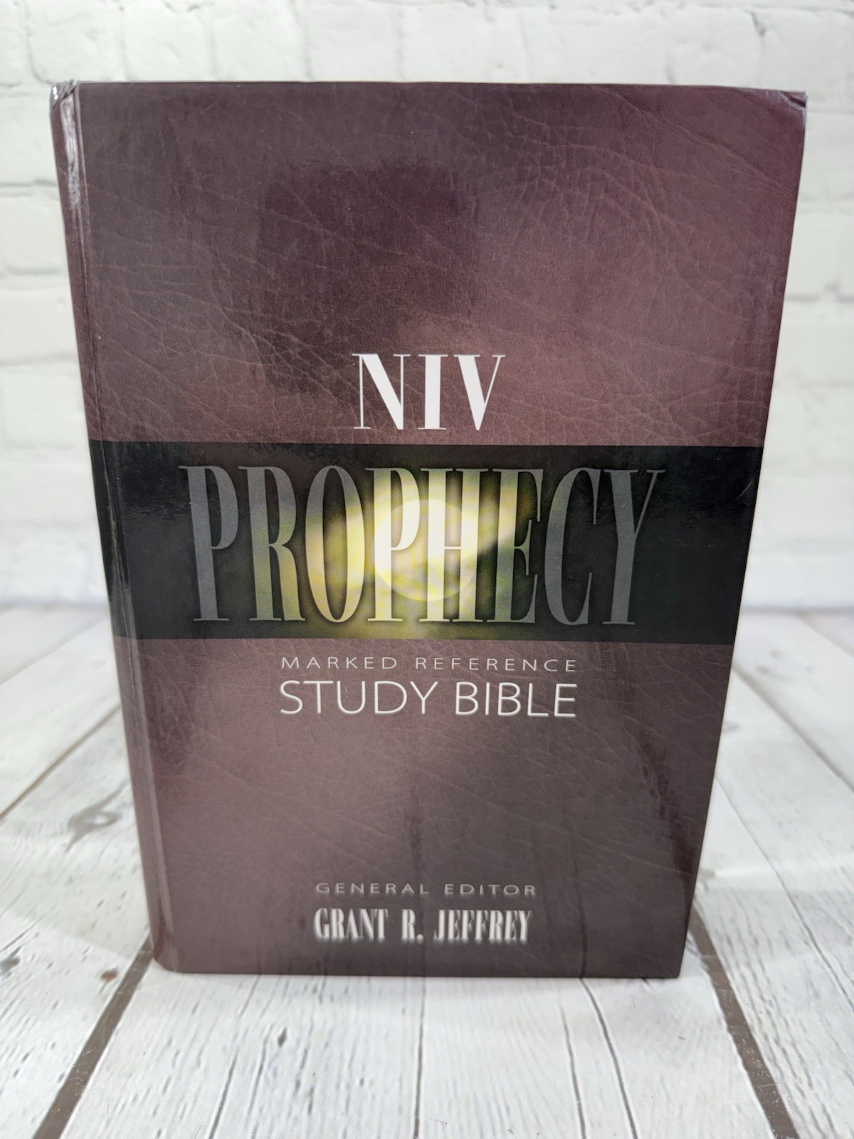 NIV Prophecy Marked Reference Study Bible, Grant Jeffrey, Zondervan, 1998 HC