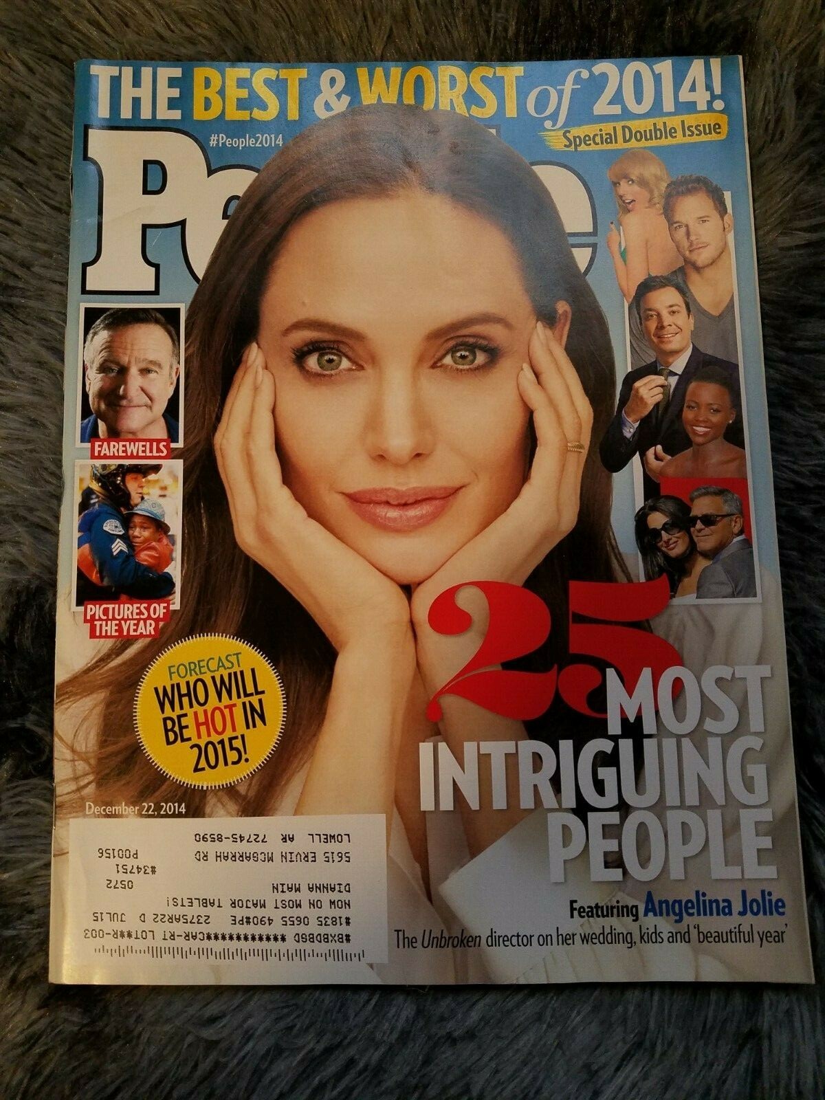 New Vintage People Magazine December 22, 2014 Angelina Jolie FREE SHIPPING