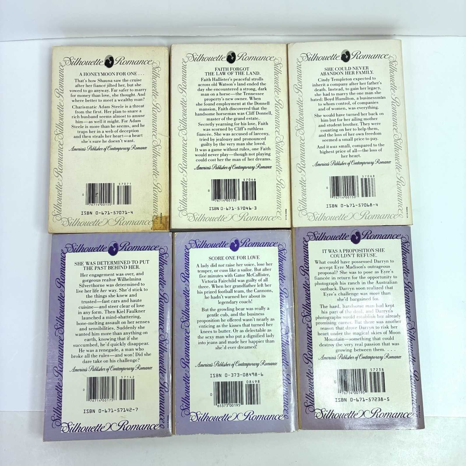 Lot of 18 Vintage Silhouette Romance Novels Paperback Books Mixed Authors