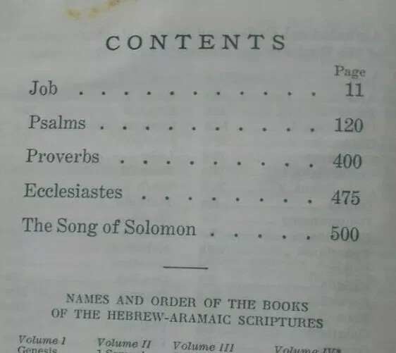 New World Translation HEBREW SCRIPTURES Volumes # 1, 2 & 3 LARGE PRINT