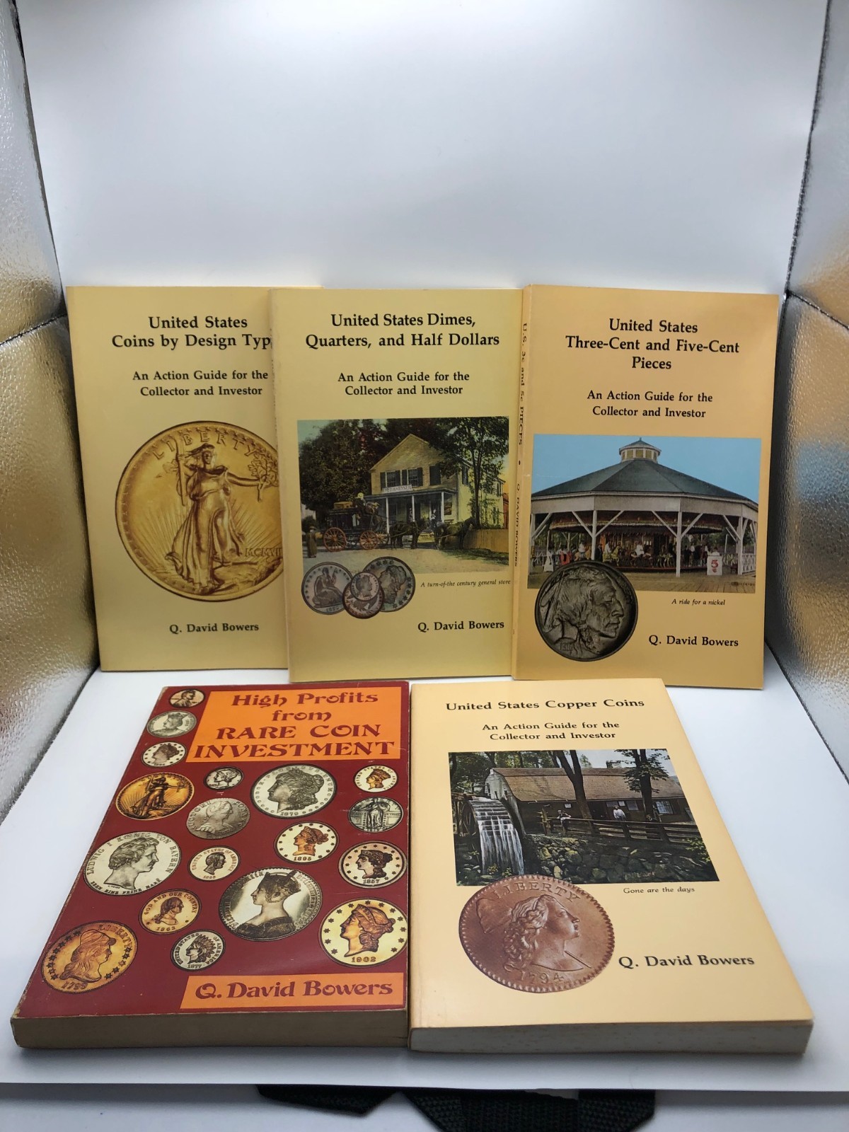 5 Softbound Q David Bowers Books #’s 2-3-4-7 & High Profits