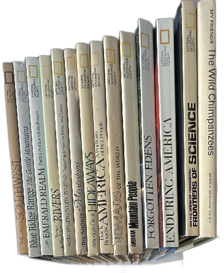 National Geographic Society Hardcover Book Lot 13 Titles Science Nature America