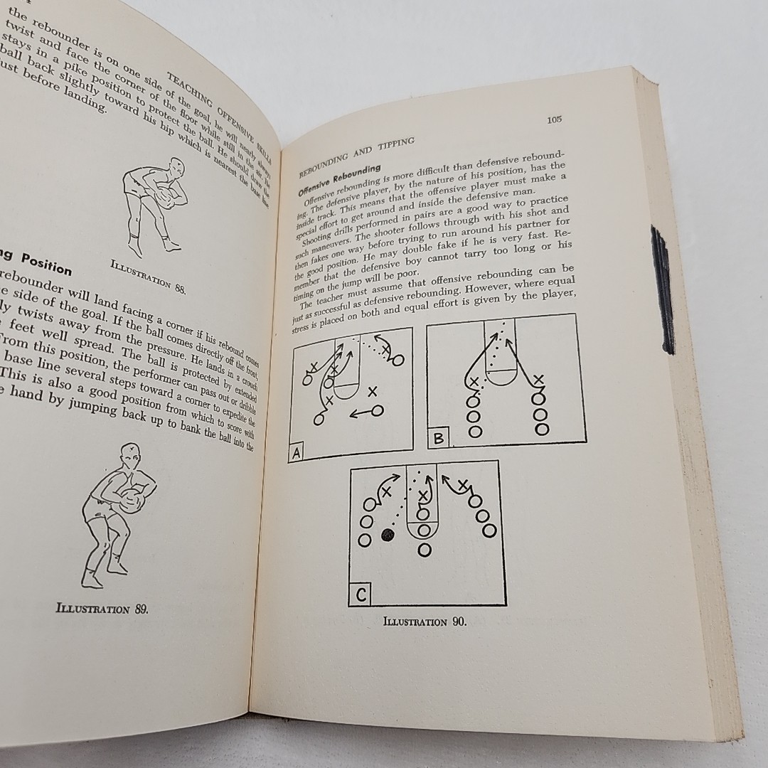 Illustrated Basketball Coaching Techniques Garland F Pinholster 1960 Oglethrope