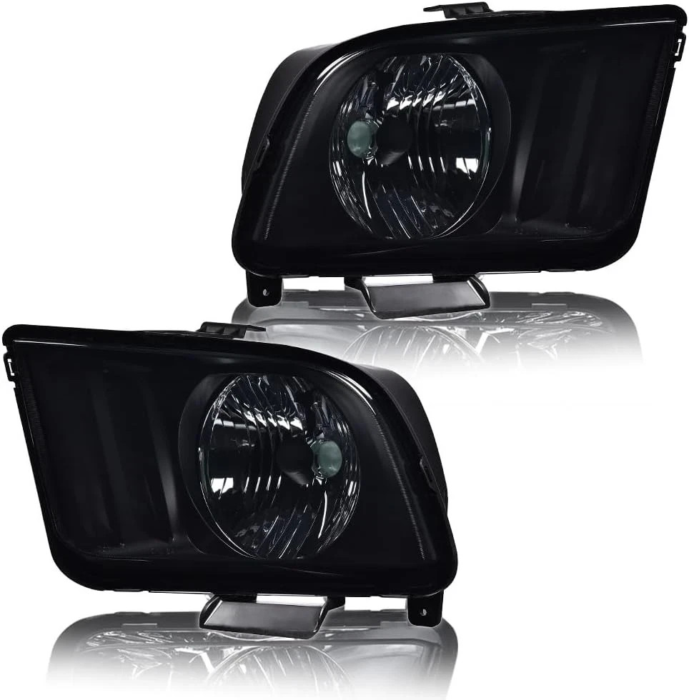 Headlights Assembly, Compatible with Ford Mustang 2005 2006 2007 2008 2009 Bumpe