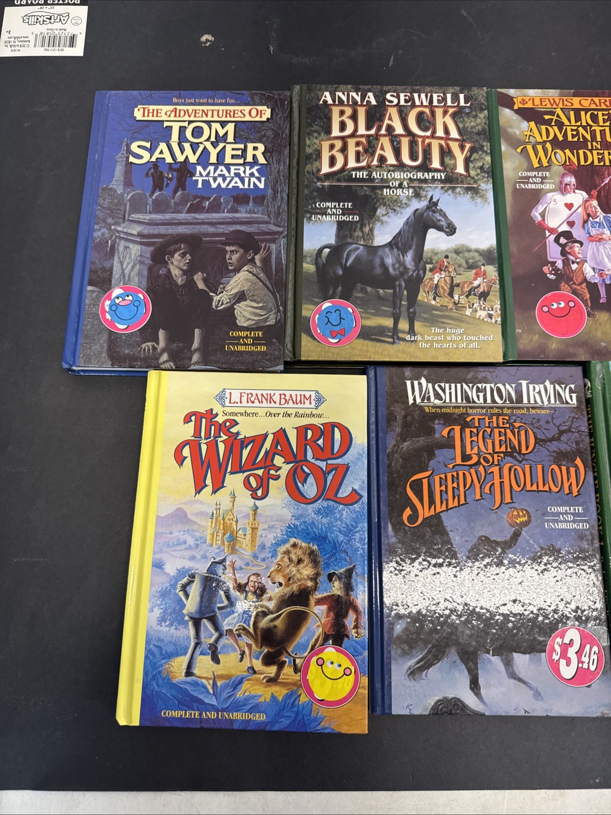 Lot 7 Abdo Illustrated Classics Hardcover Books Tom Sawyer Oz Wonderland Beauty