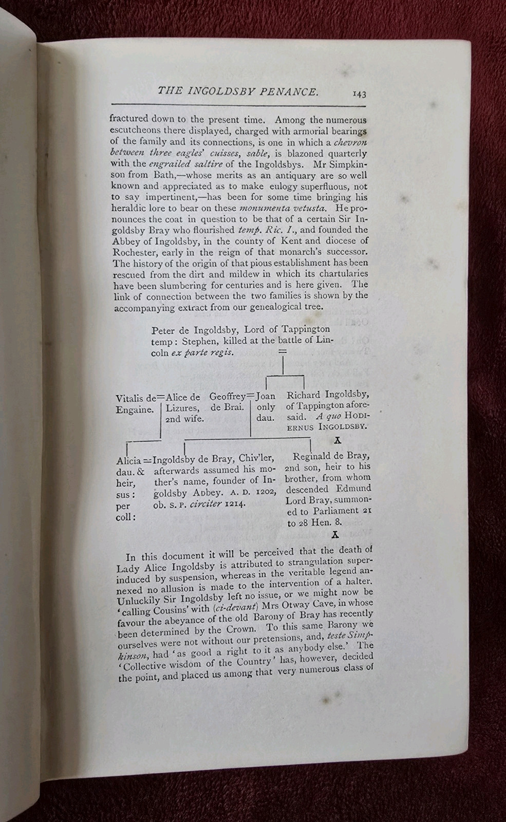 Antique Book INGOLDSBY LEGENDS By T. Ingoldsby 1882 Ghost Stories Myths Legends