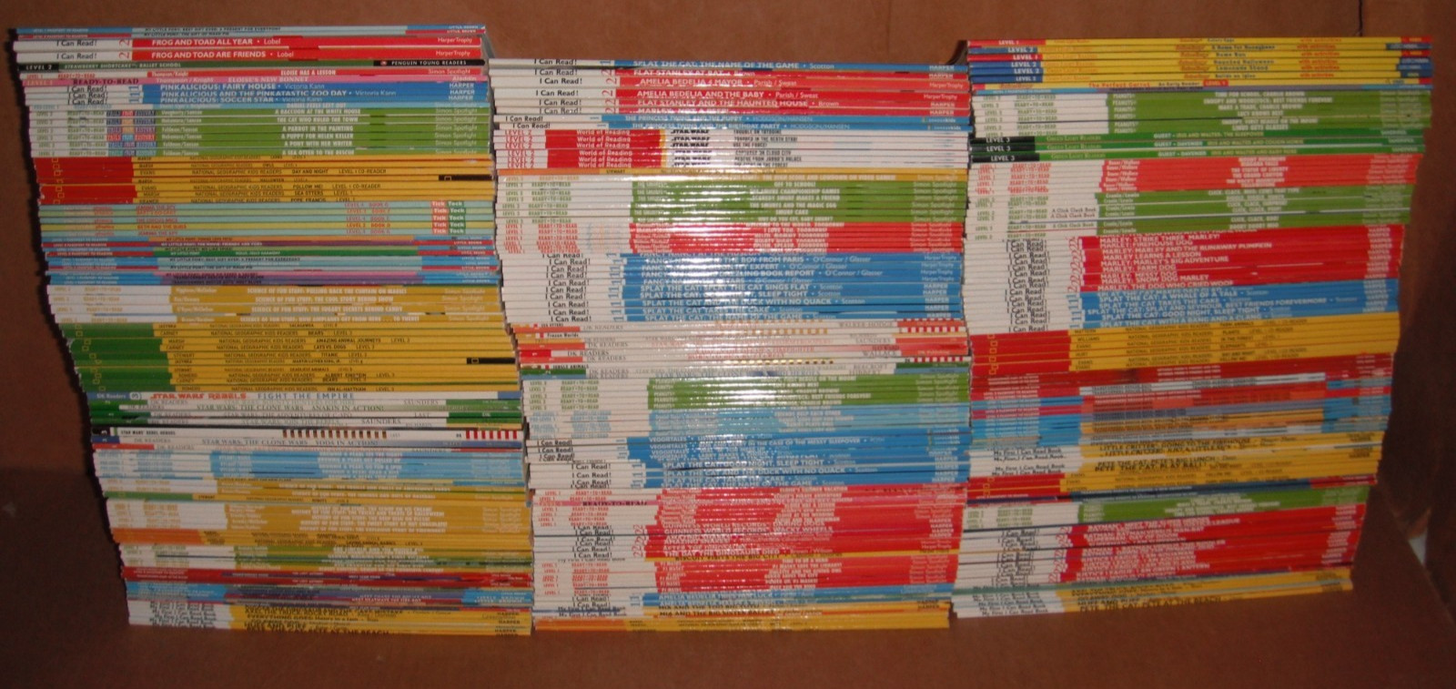 Lot of 100 Assorted Readers – Pre-Reader to Level 5 Paperback