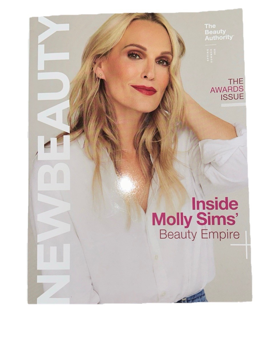 New Beauty Magazine Spring Summer 2026 Molly Sims Medical Board Skin Sun Empire