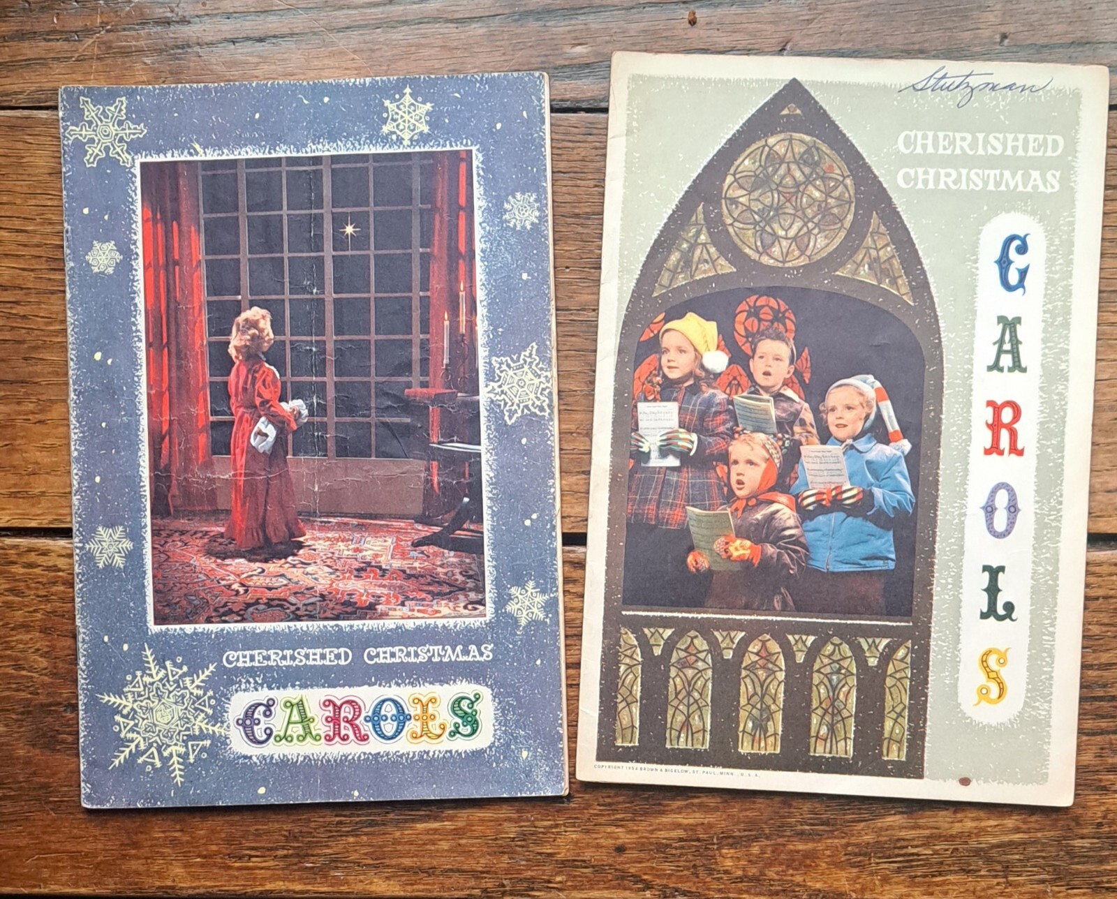 Cherished Christmas Carols 1954. United States Steel gift. 16 Pages. 2 Copies