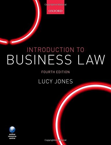 Introduction to Business Law By Lucy Jones. 9780198766261