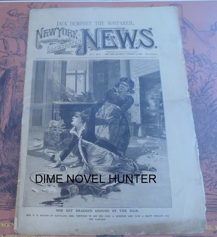 NEW YORK ILLUSTRATED NEWS #02 JACK DEMPSEY NONPARIEL 1888 STORY PAPER