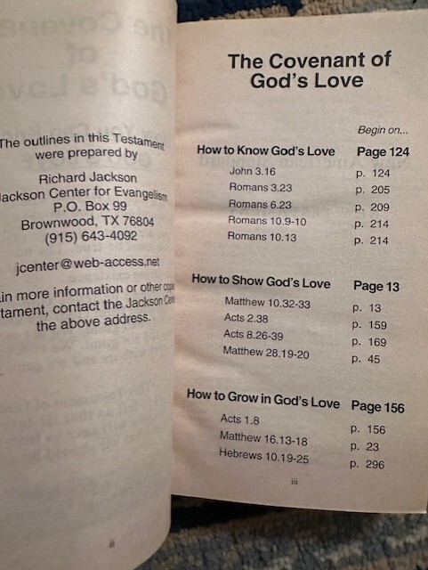 The Covenant of God’s Love 1998 : Lockman Foundation