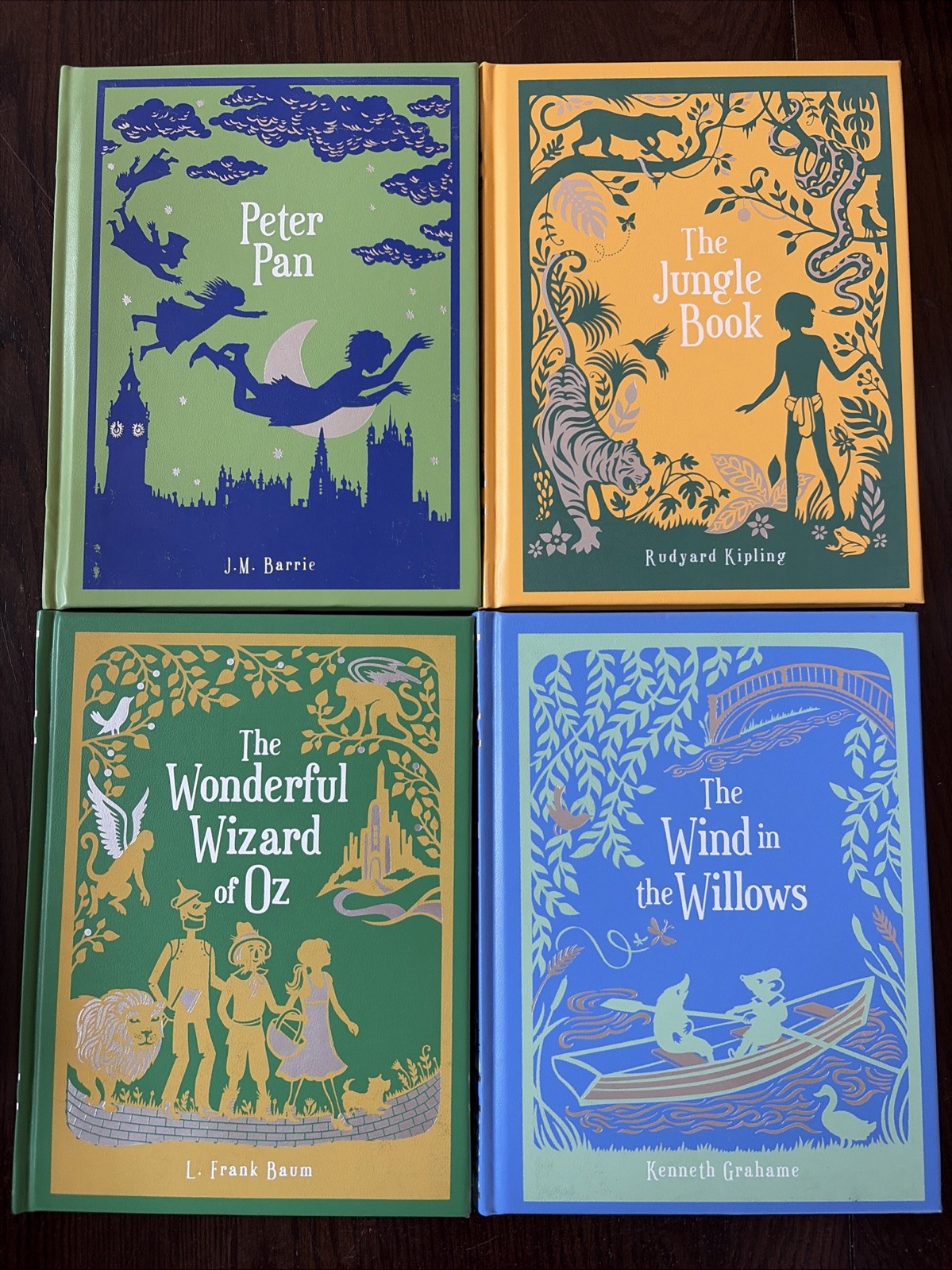 Lot Of 4 Barnes & Noble Books – Peter Pan, Jungle Book, Wizard Oz, Wind Willows