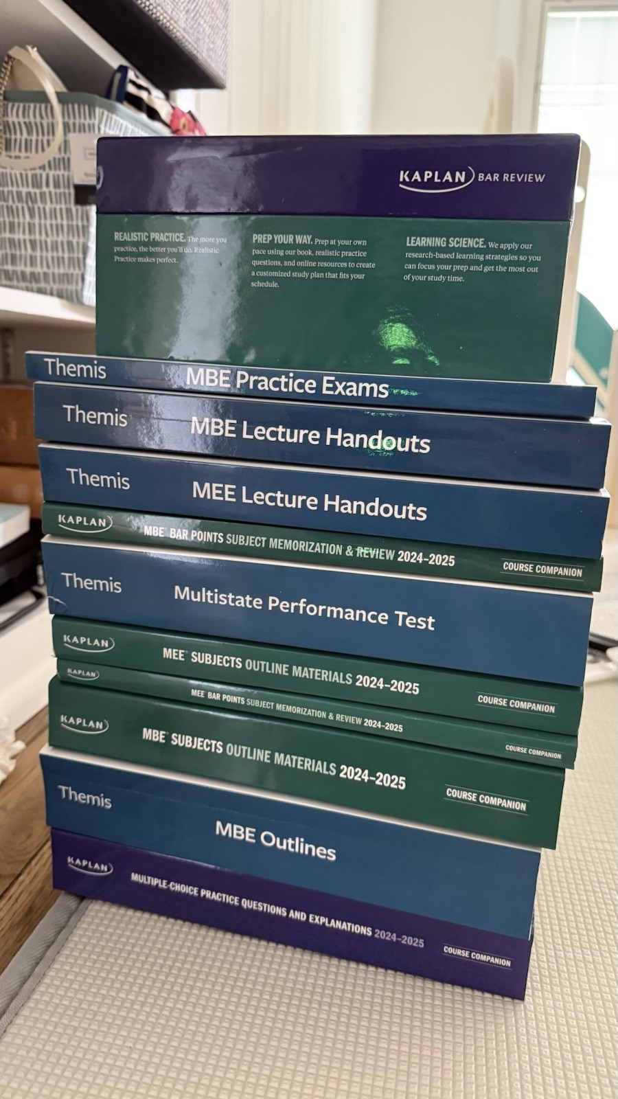 Kaplan Bar Review Course Companion Materials 10 Book Set [2024-2025]+Flashcards