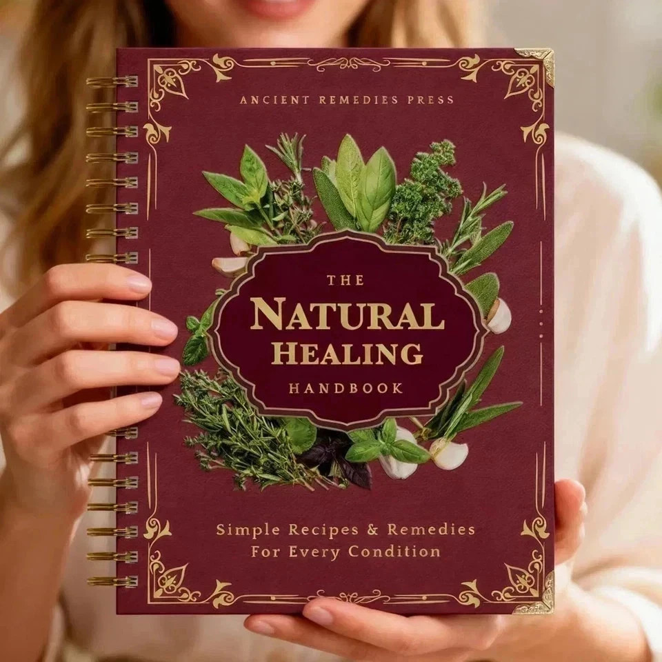 The Natural Healing Handbook, Spiral-Bound Guide for Herbal Remedies and Natural