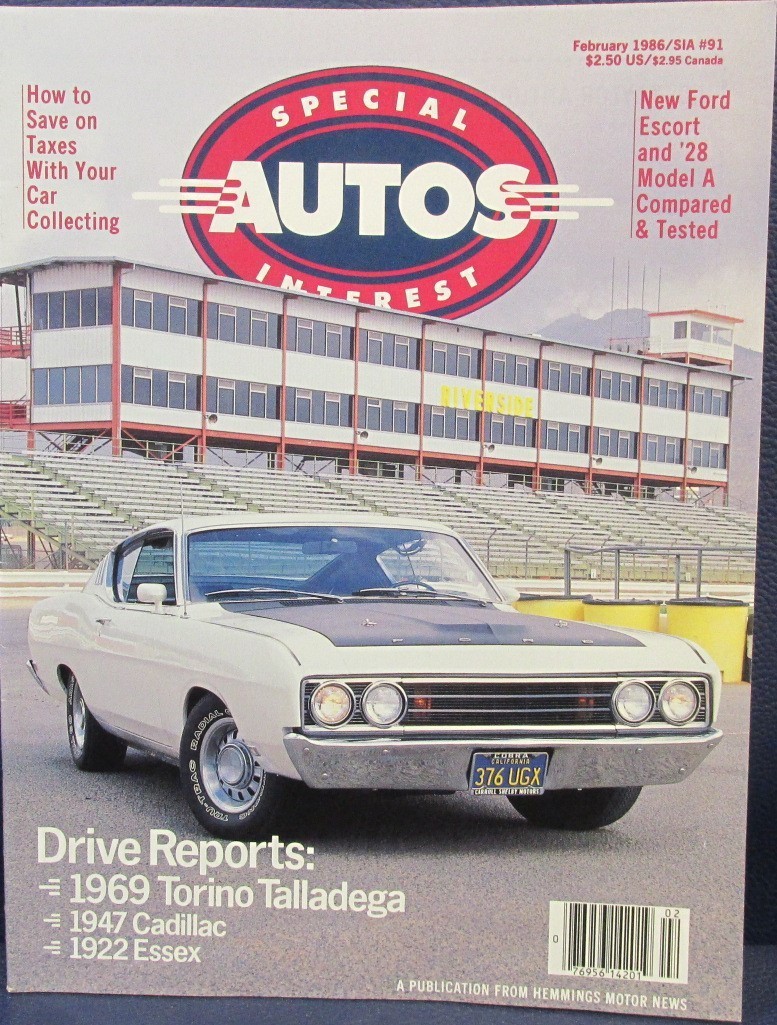 Special-Interest Autos Magazine Feb 1986 1969 Ford Talladega 1947 Cadillac Essex