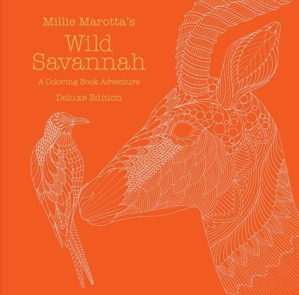 Millie Marotta’s Wild Savannah Coloring Book Adventure (Deluxe Edition)