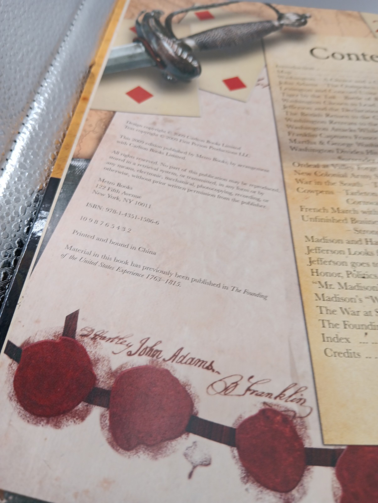 Founding Fathers The Shaping of America (contains rare removable fax documents)