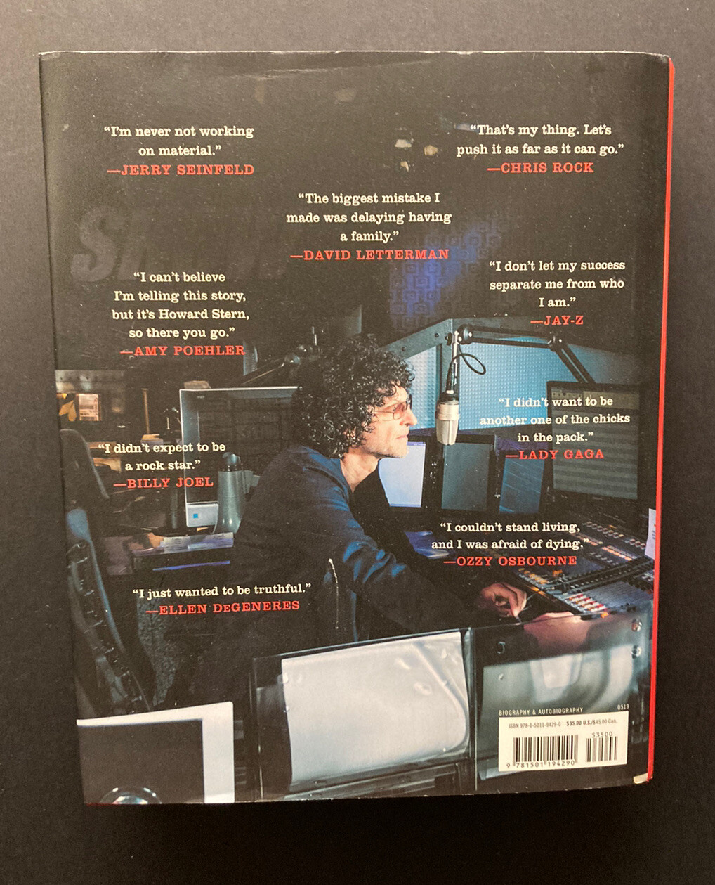 HOWARD STERN – Comes Again – Hardcover First Edition w/Dustjacket 2019 Like New