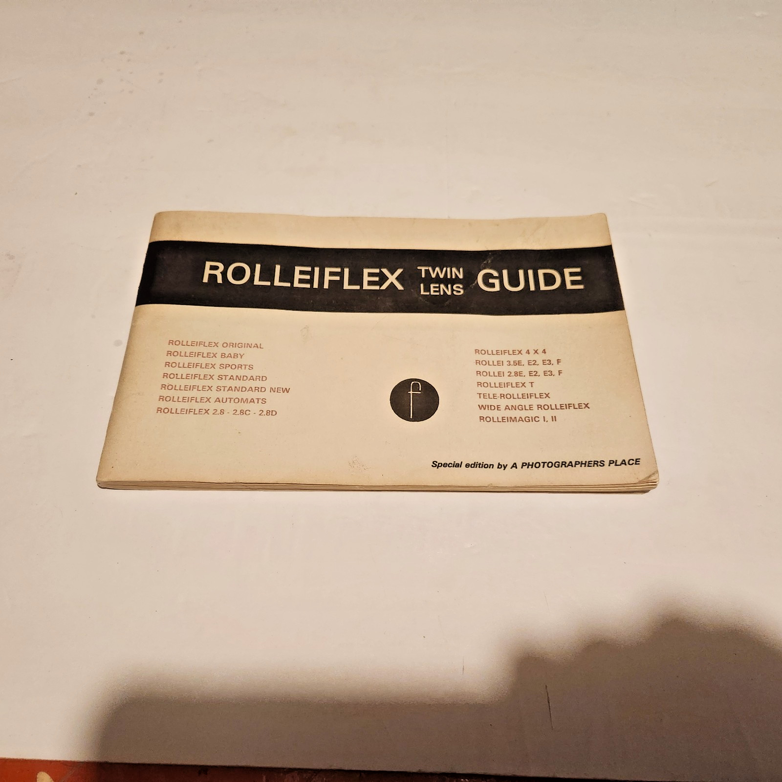 Rolleiflex Twin Lens Guide 14 Models By Focal Press 118 Pages Publish in 1981