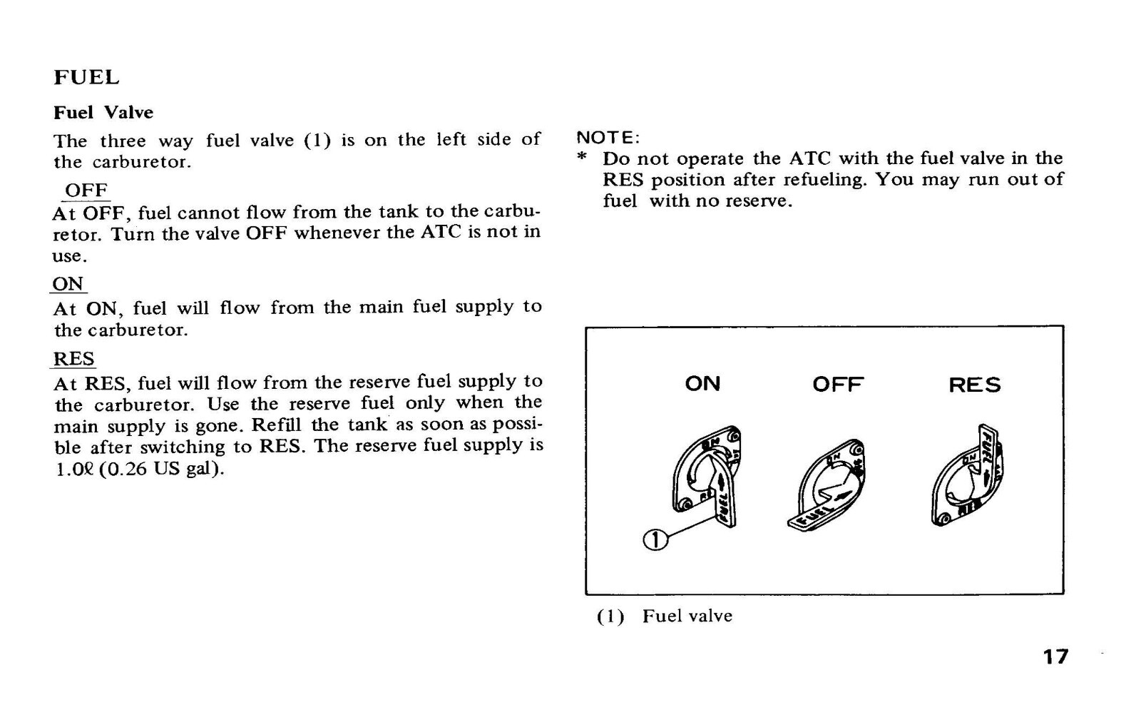 1984 Honda ATC200E Owner’s Manual 71 Pages