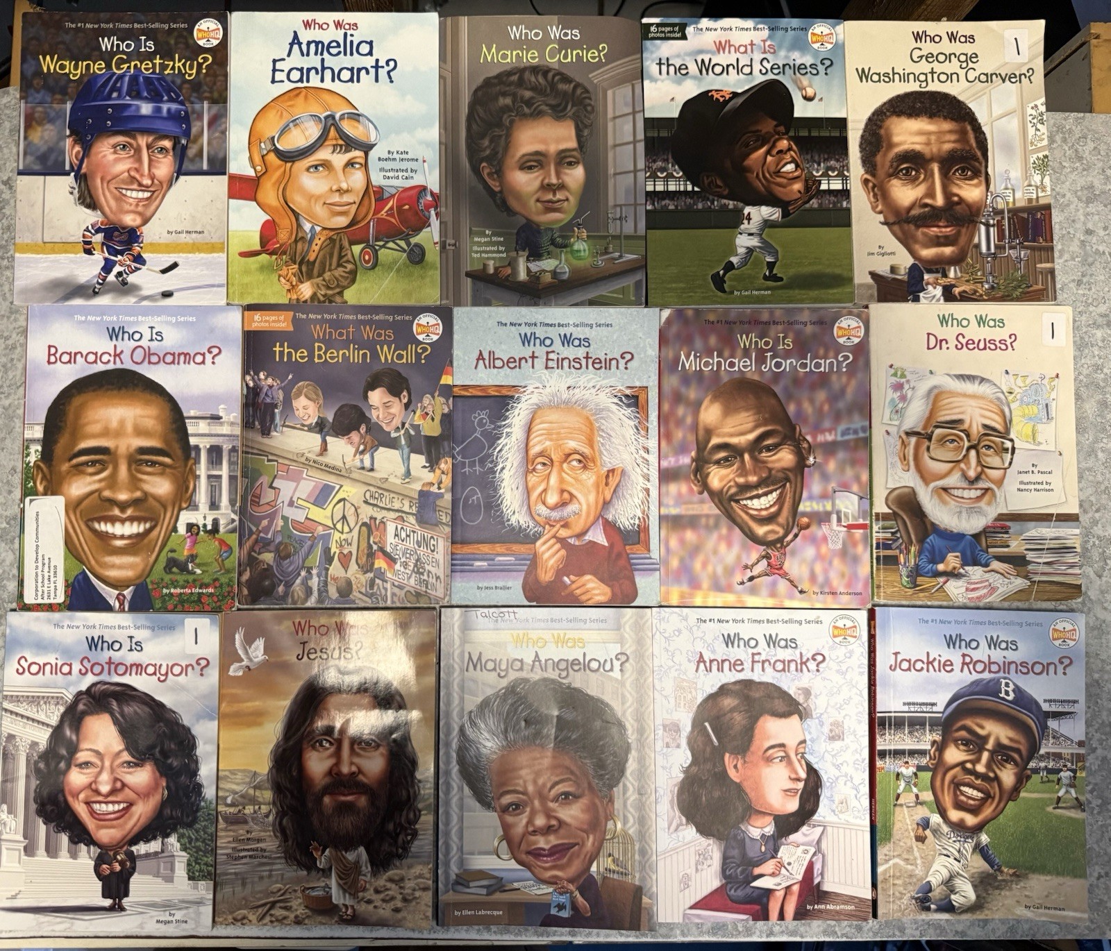 Lot Of 15 Who What Where Was Children’s Biography Books WhoHQ