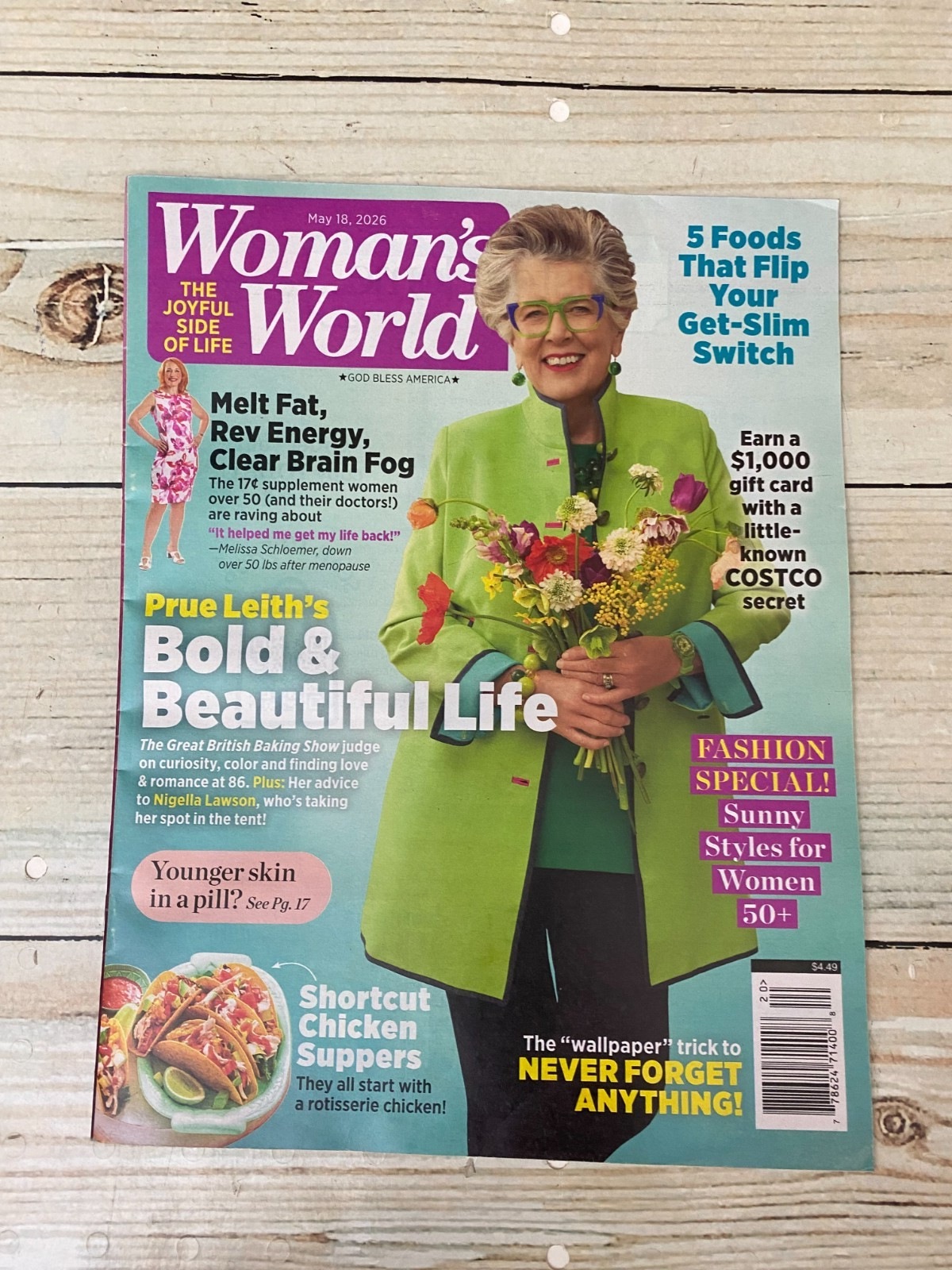 Woman’s World May 18, 2026 Magazine Prue Leith’s Bold & Beautiful Life Fashion