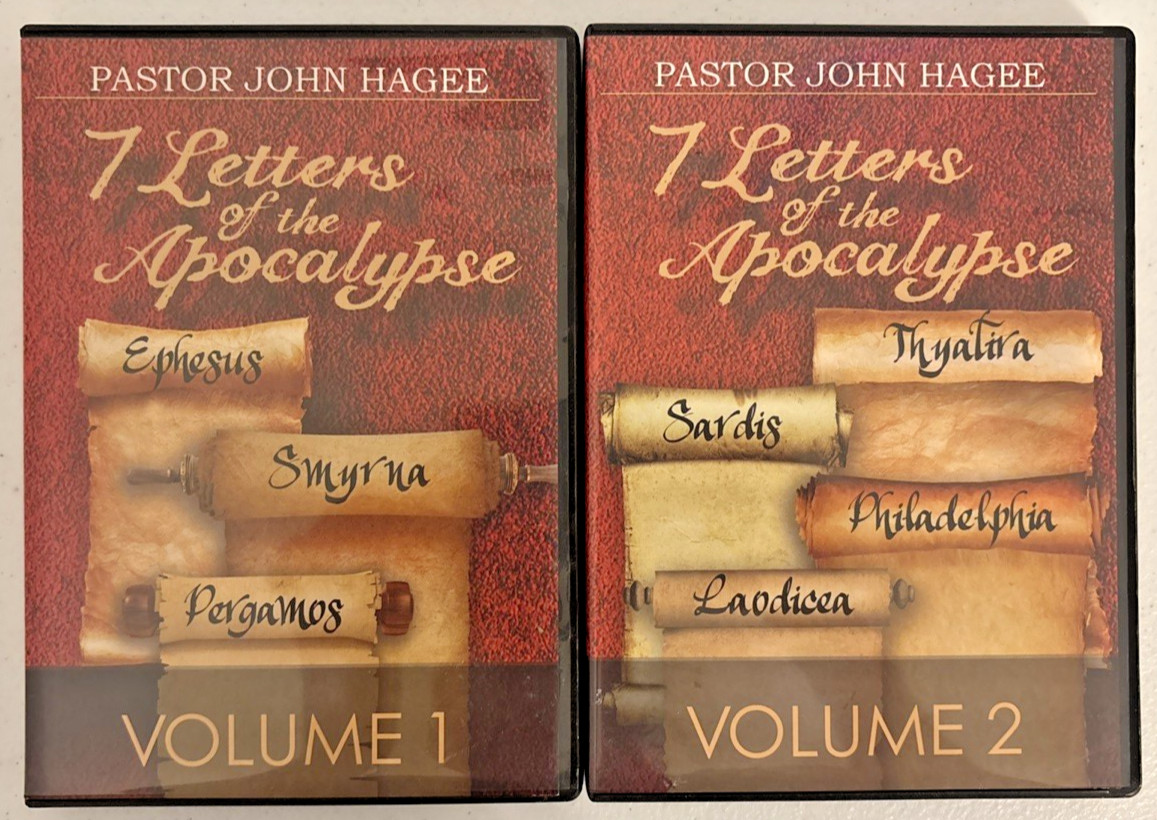 Pastor John Hagee 7 Letters of the Apocalypse Volumes 1 & 2 Audio CDs