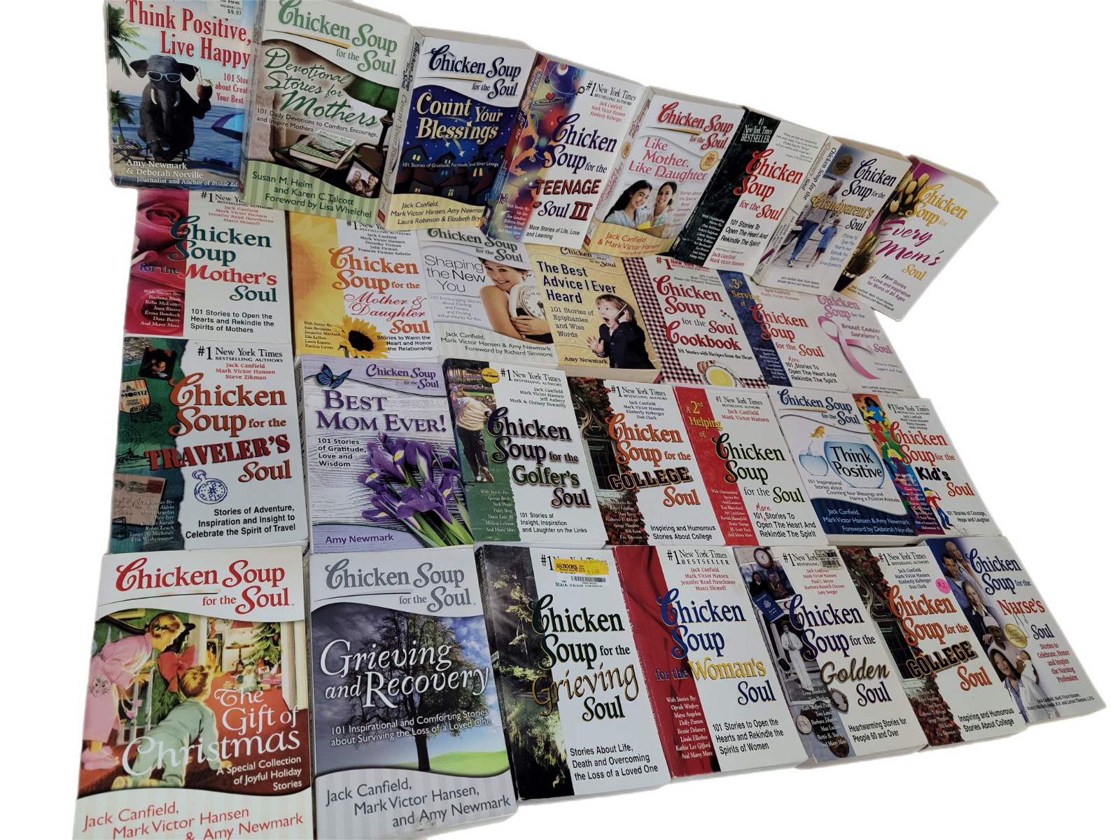 Lot of 8 Chicken Soup For The SOUL Books SELF HELP ESTEEM INSPIRE Random MIX Set