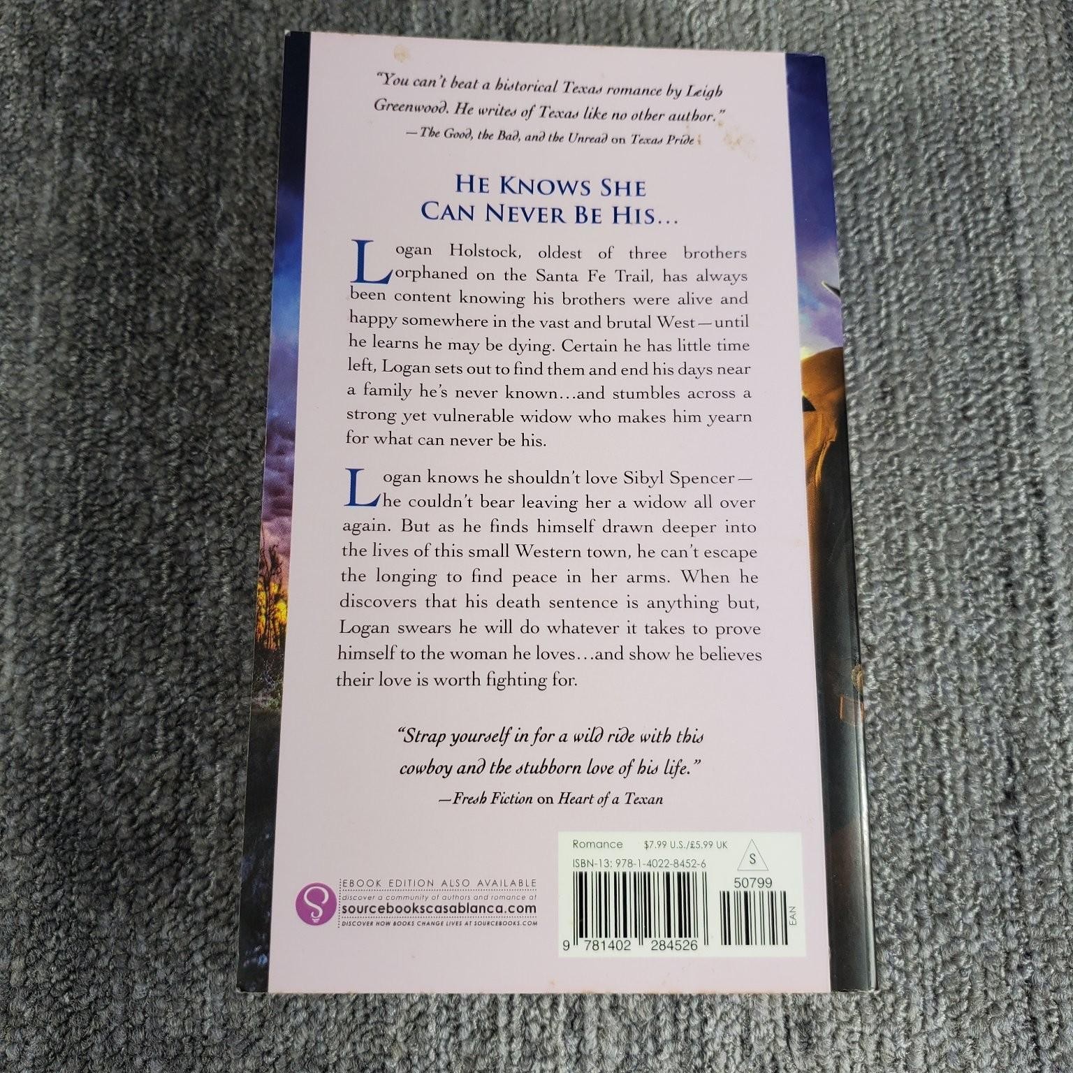 Forever and Always Leigh Greenwood 2015 Western Romance Sourcebooks Casablanca