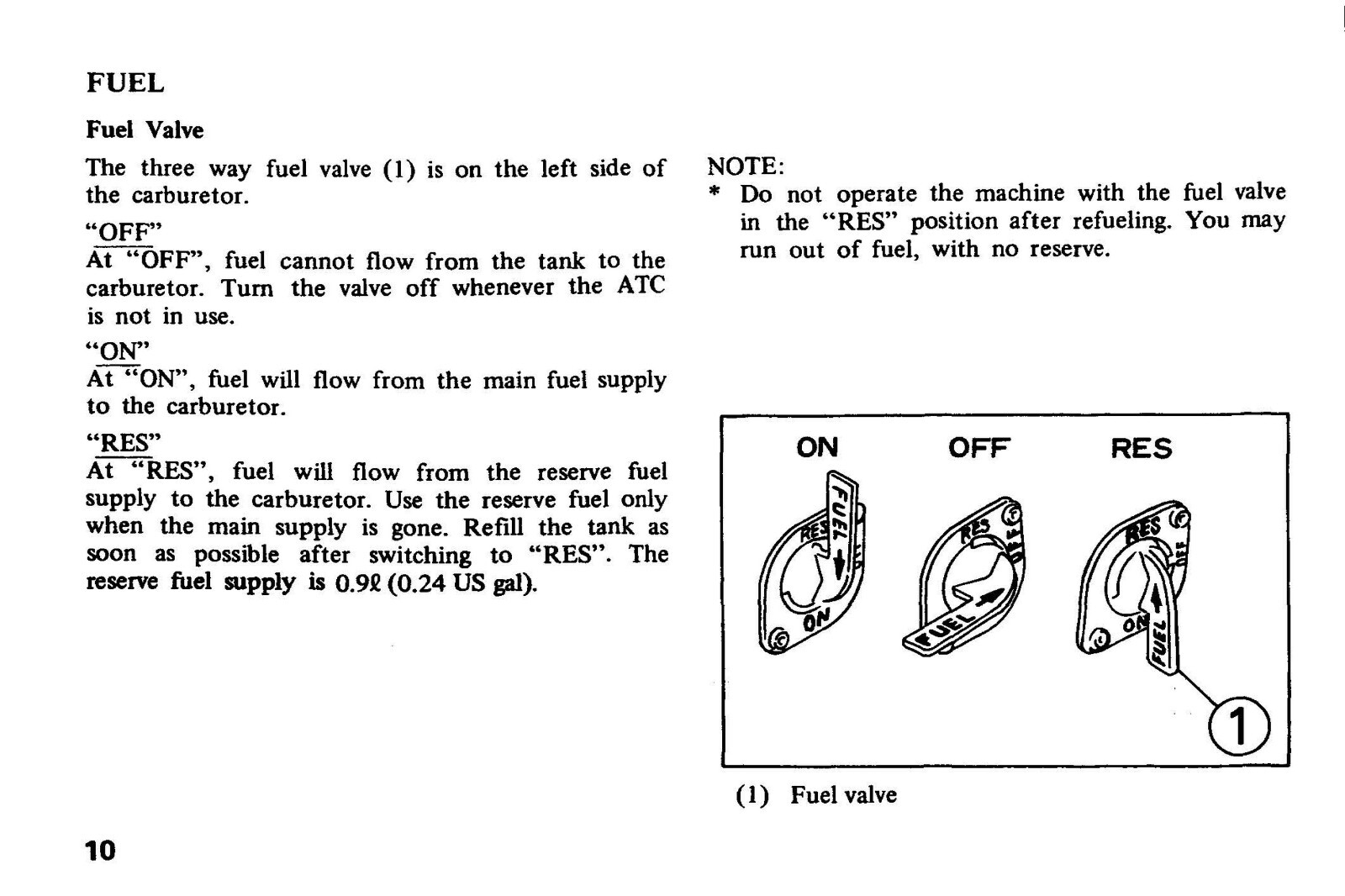 1979 Honda ATC110 Owner’s Manual 58 Pages