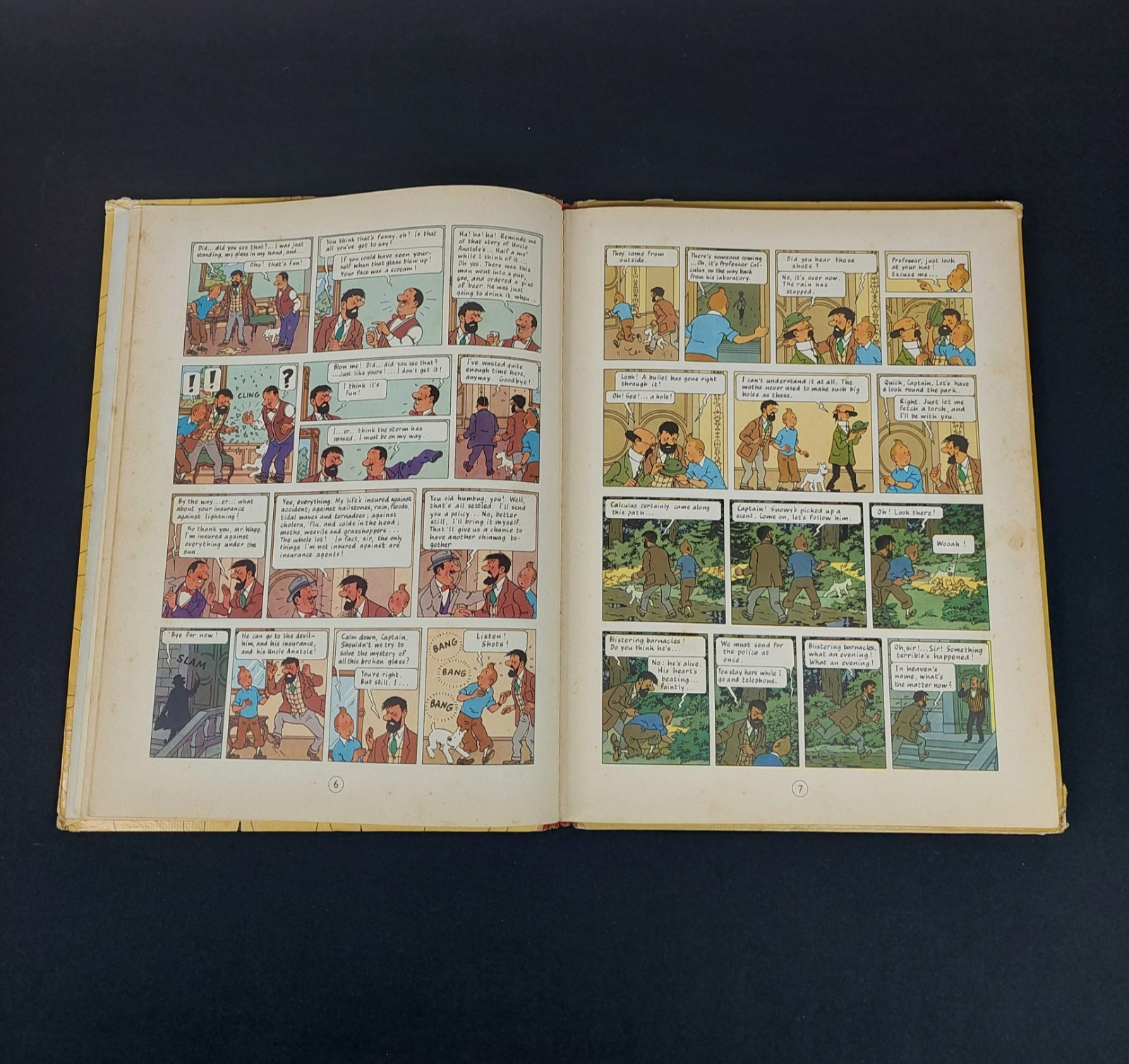 The Calculus Affair: Methuen 1960 UK 1st Edition HB Tintin book by Herge