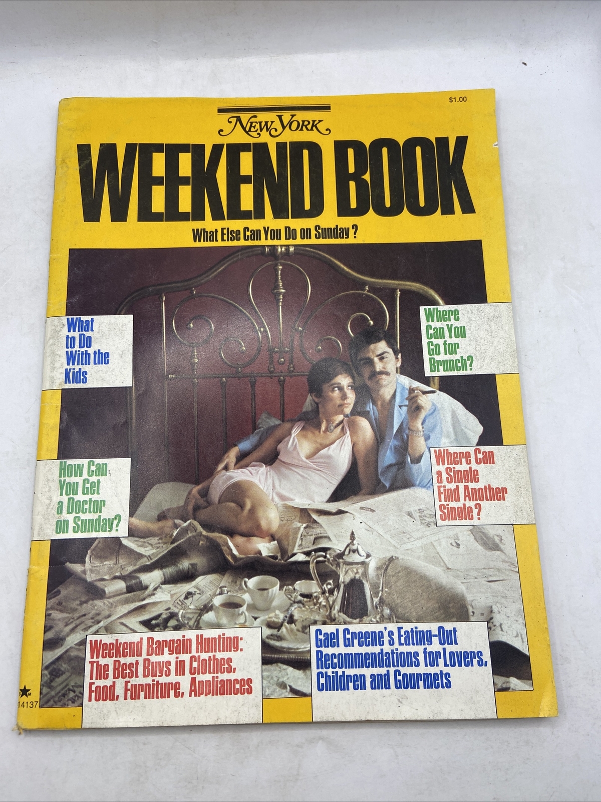 1973 The Weekend Book NEW YORK MAGAZINE Glaser Felker Excellent Condition