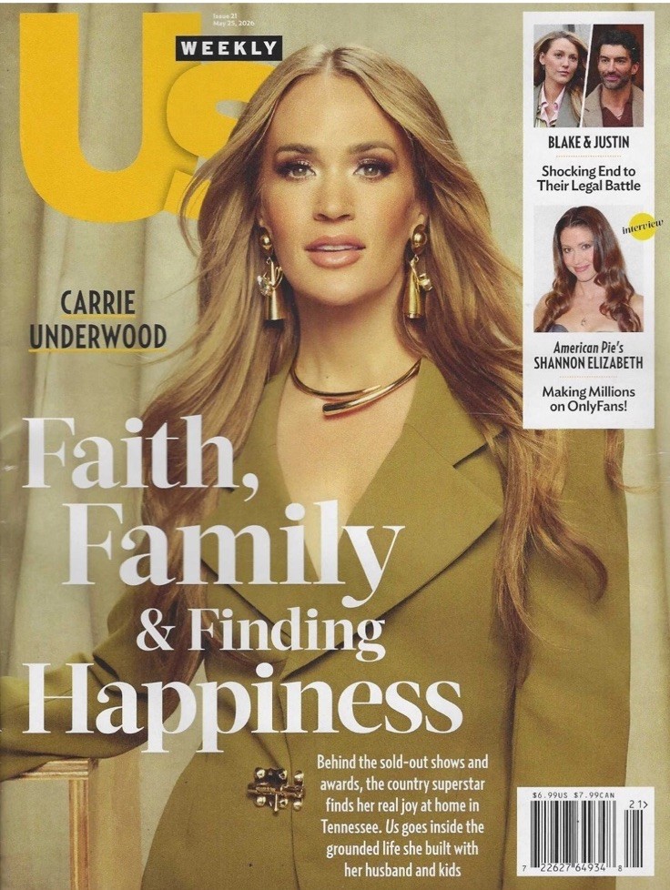 US Weekly Magazine May 25th 2026 Carrie Underwood
