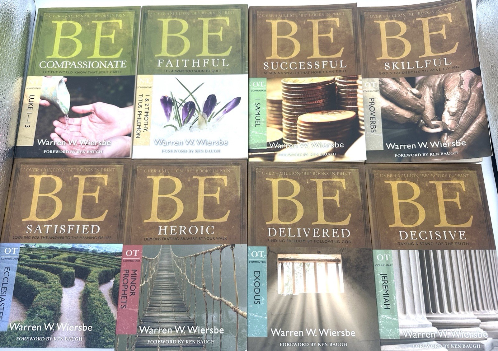 Warren W Wiersbe “Be” Series – OT & NT Commentary – 8 Volumes