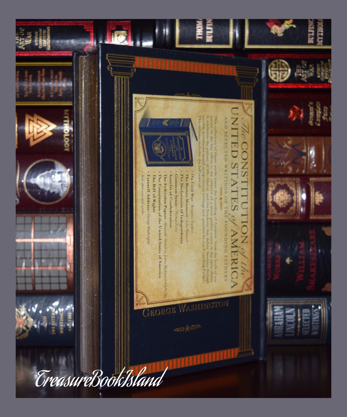 New Constitution of United States America Leather Sealed Collectible Hardcover