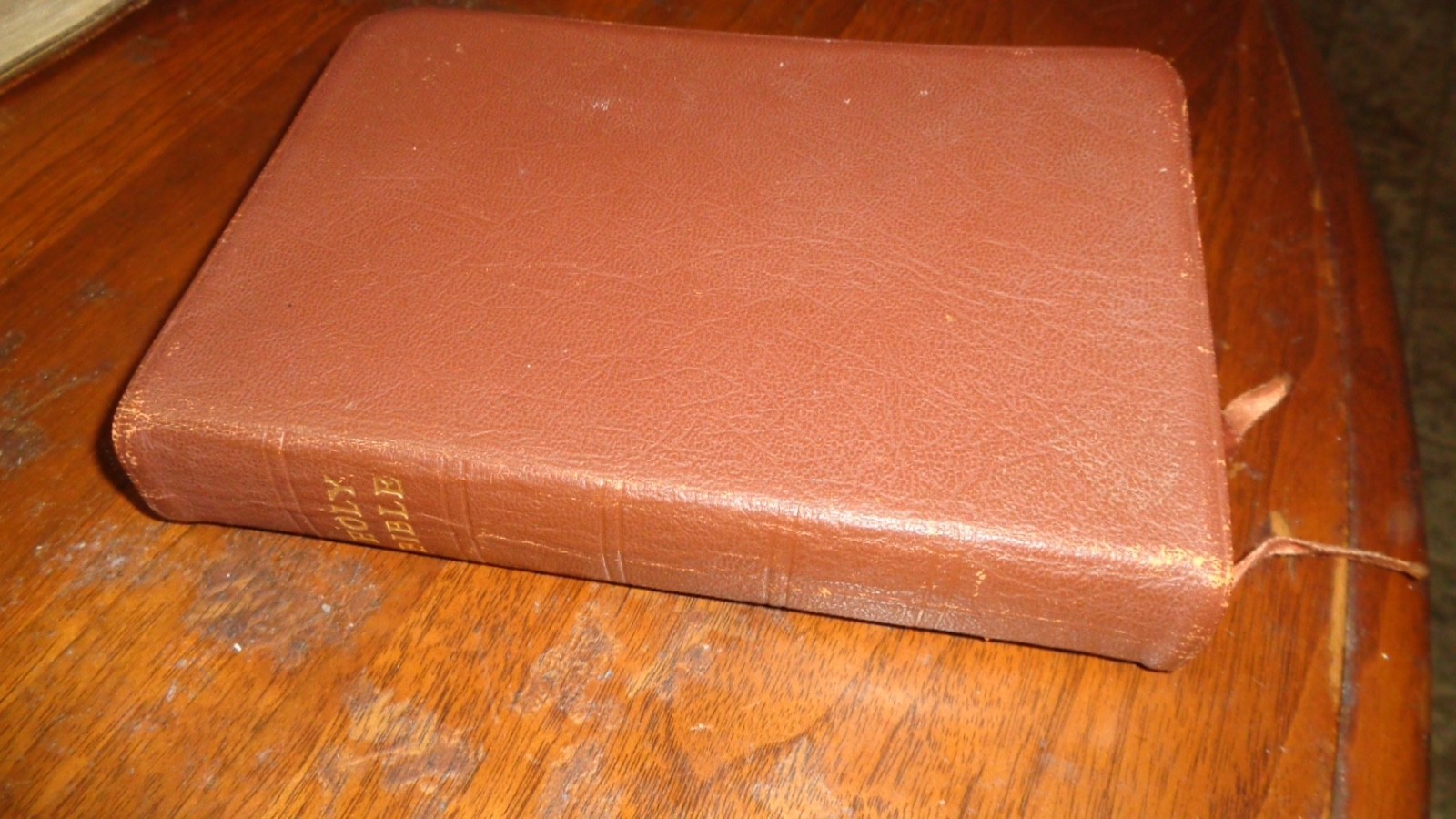 Oxford Brevier Self-Pronouncing KJV Holy Bible, genuine leather, Acceptable USED
