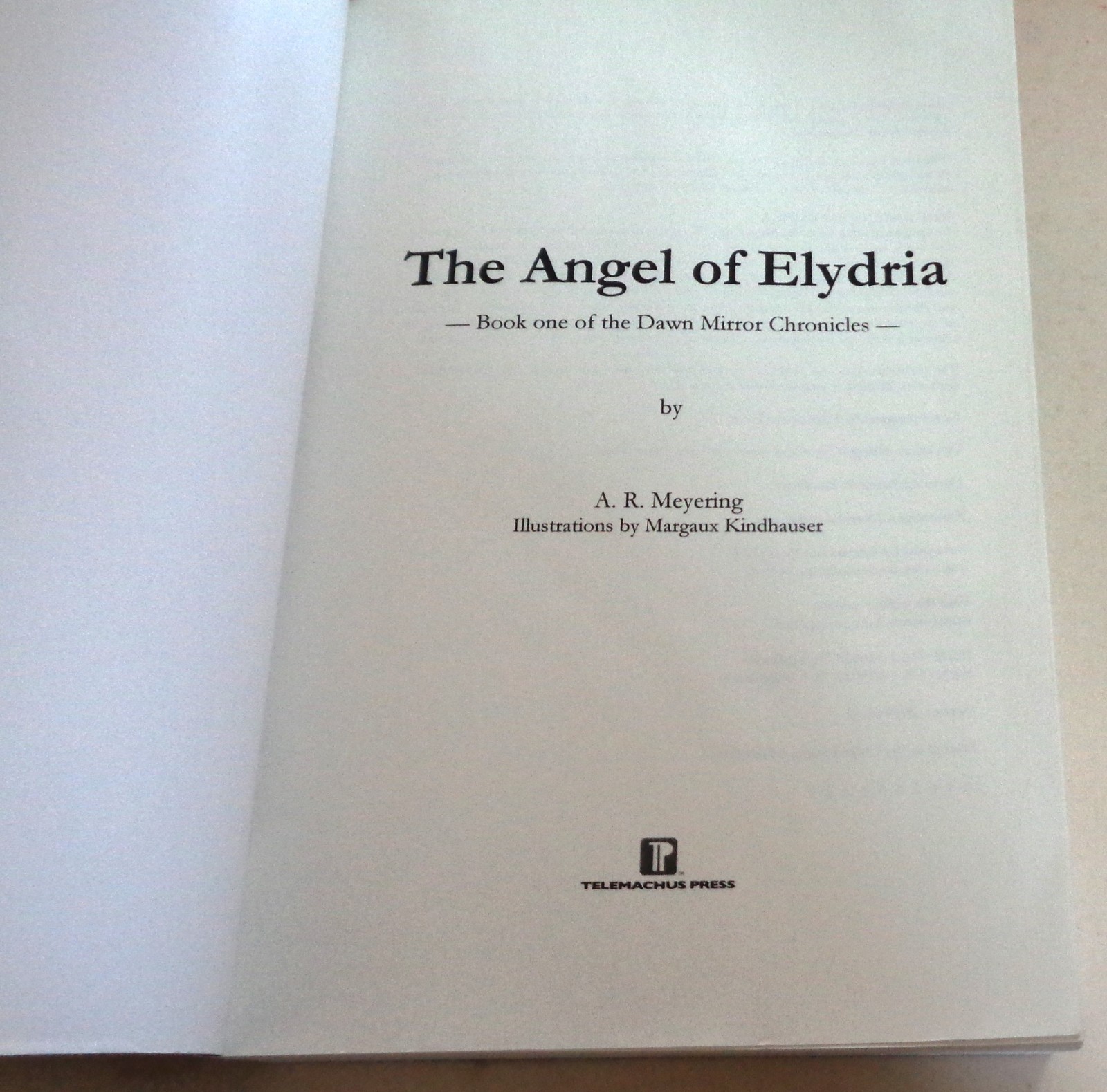 The Angel of Elydria by A. R. Meyering Book 1 – Autographed Copy