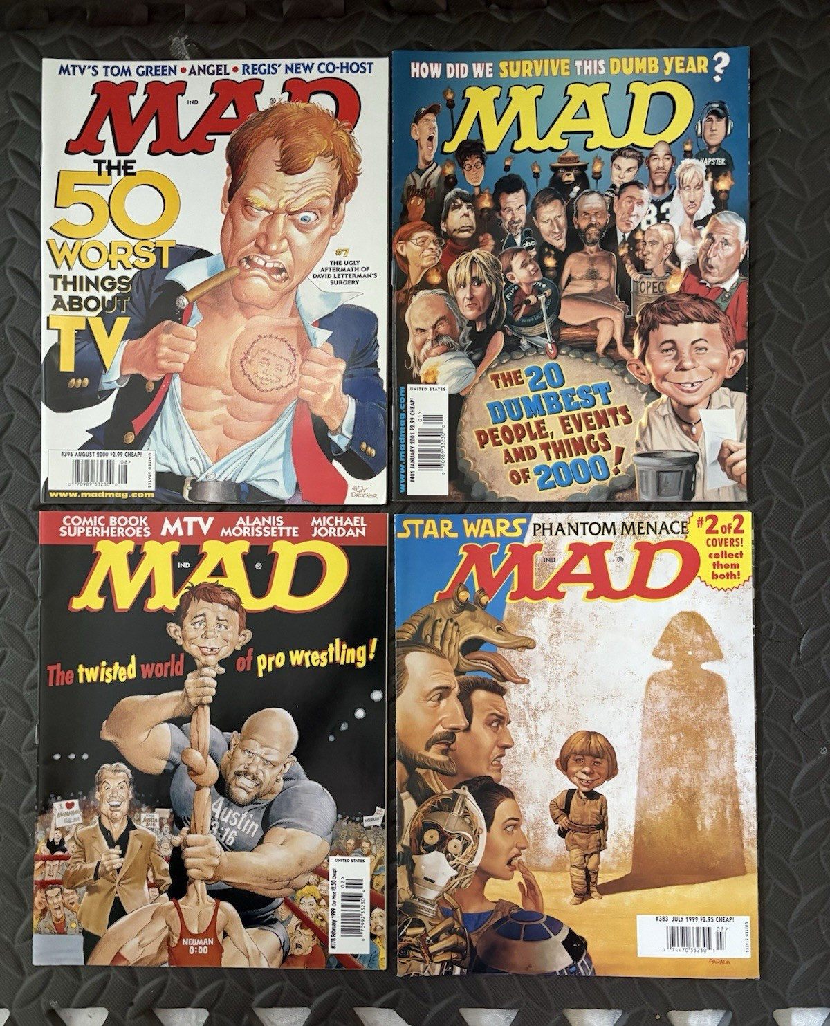 MAD Magazine Lot of 12 including 2001 Special Issues Star Wars TV Sports Pokémon