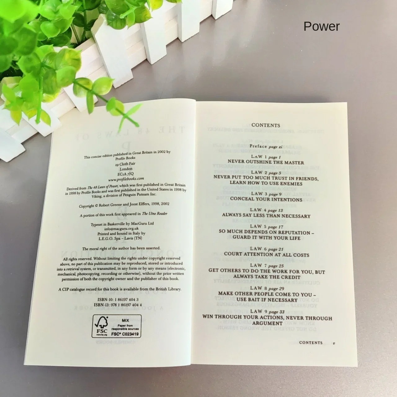 The Concise 48 Laws of Power English Book By Robert (Handcover)