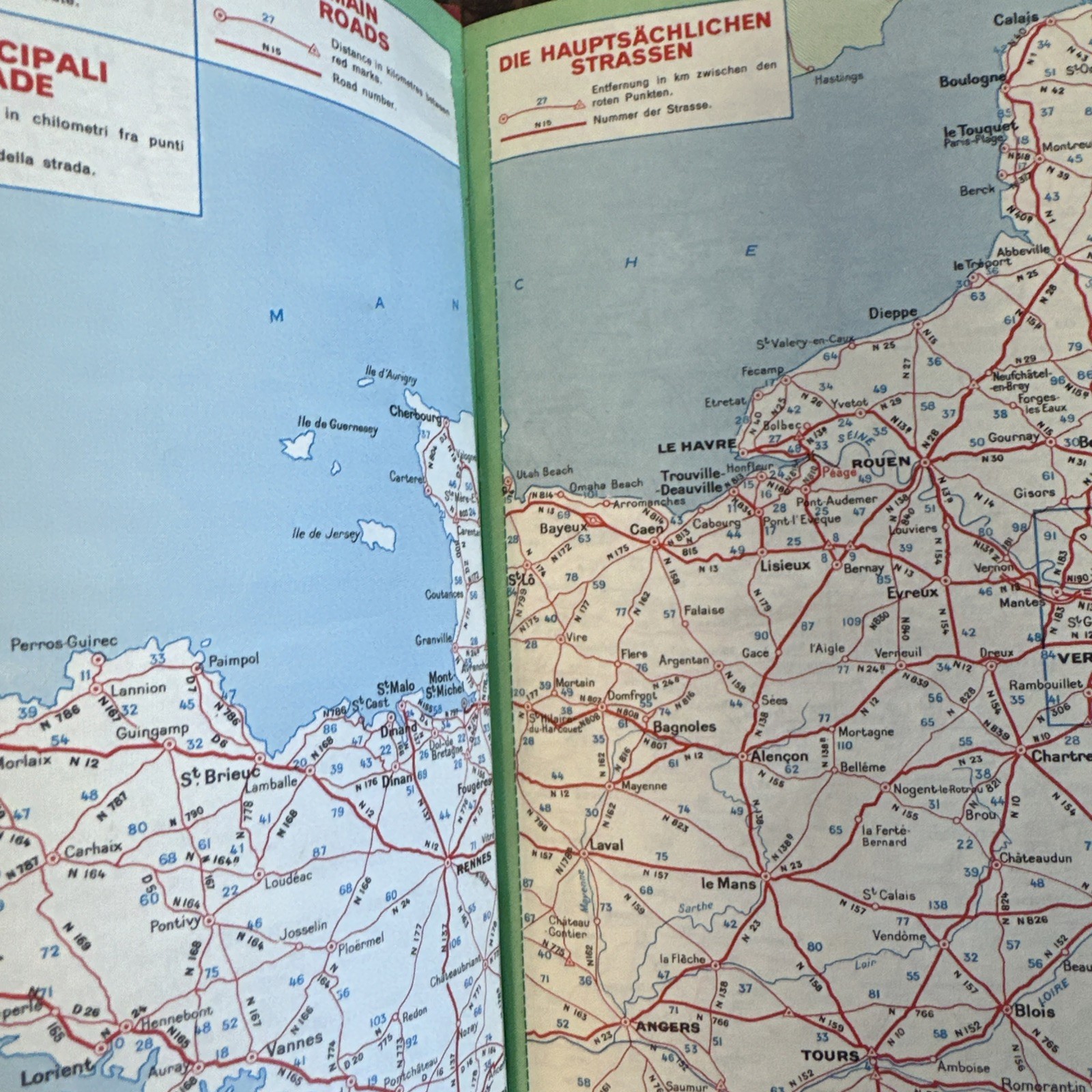 1965 Michelin Guide France Red Guide Vintage Travel Restaurant Hotel Maps