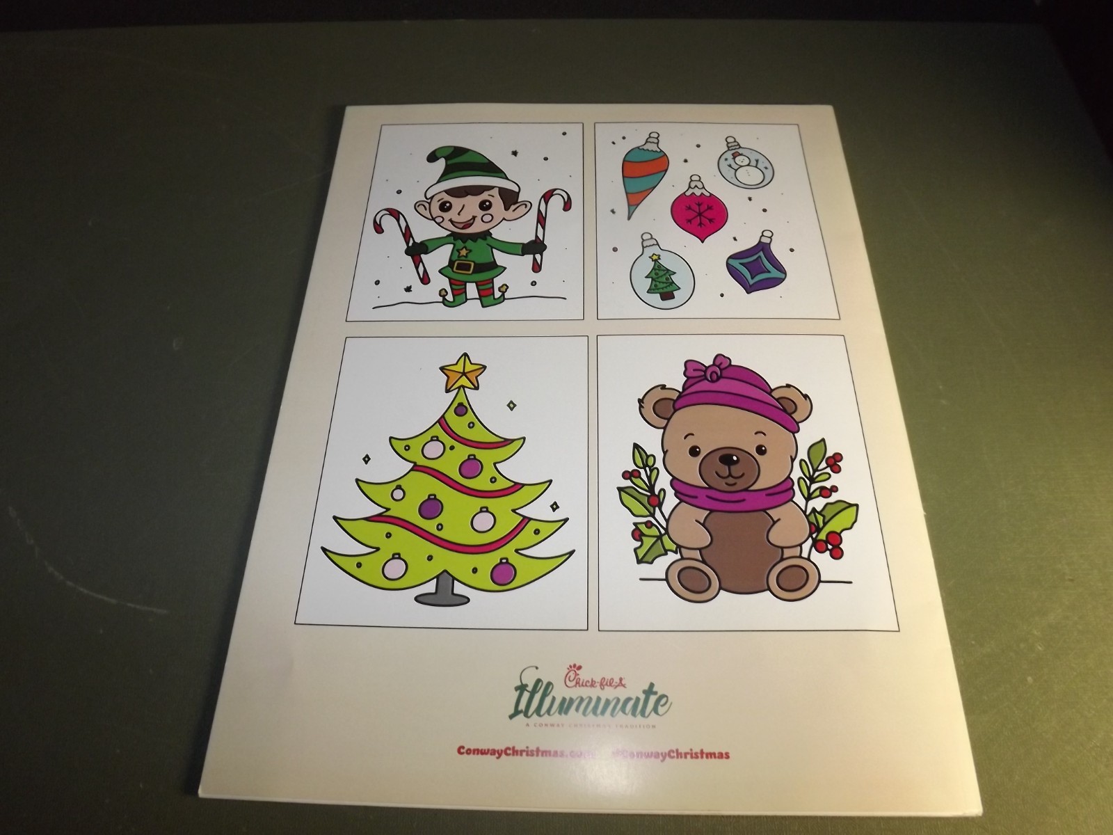 Chick-Fil-A – Illuminate – Christmas Coloring Book – Unused – 17 pages