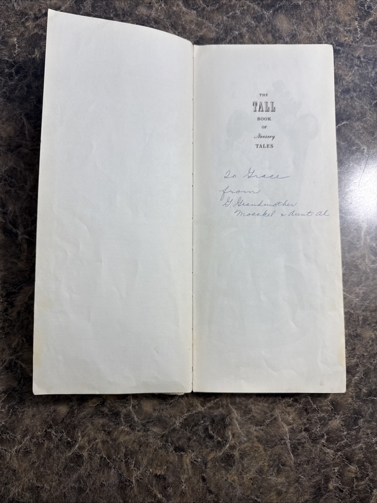 The Tall Book of Nursery Tales 1944 Hard Cover Vintage Book 120 Pages Acceptable