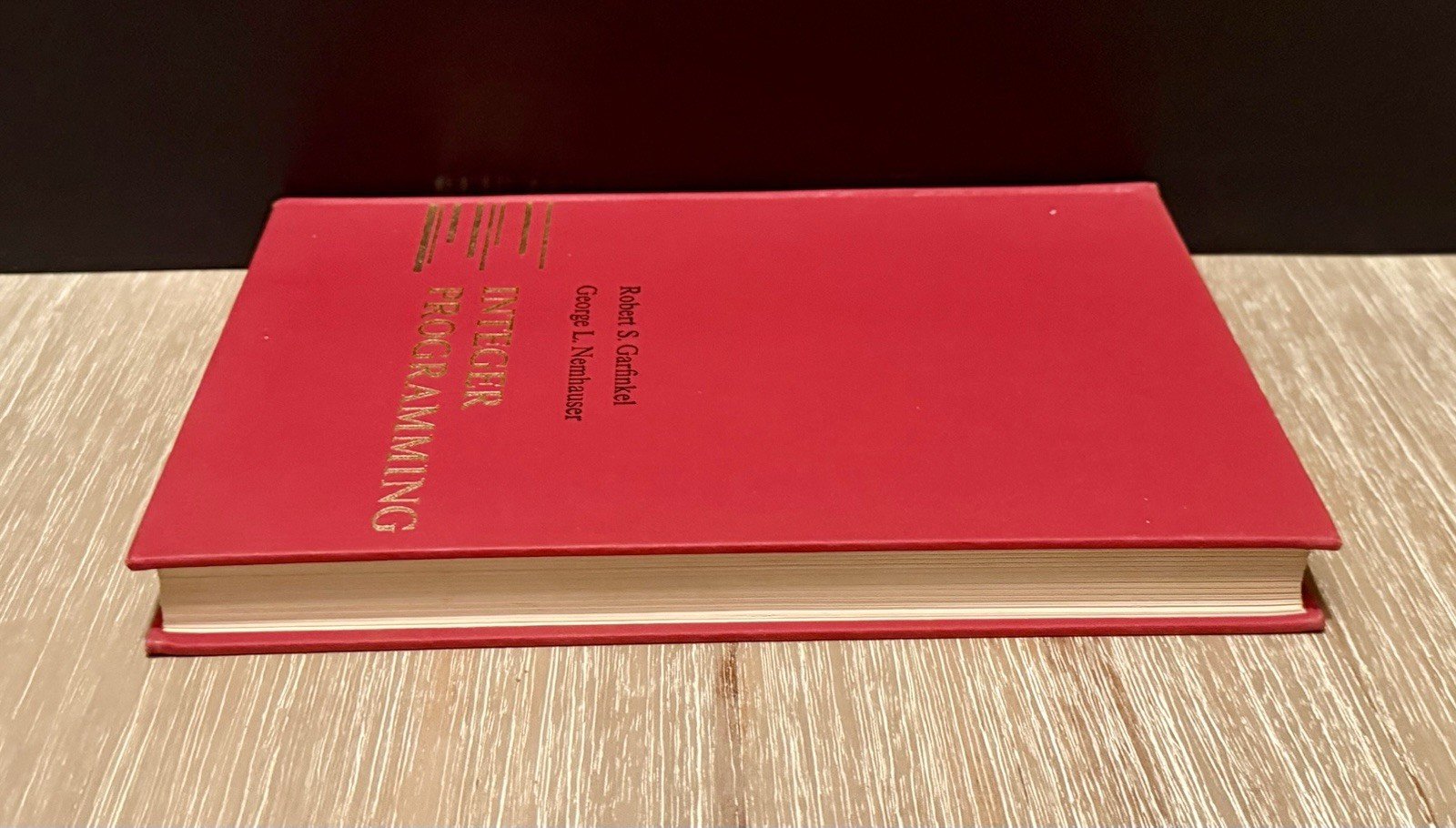 Integer Programming George L. Nemhauser HC/DJ Decision and Control Series 1972